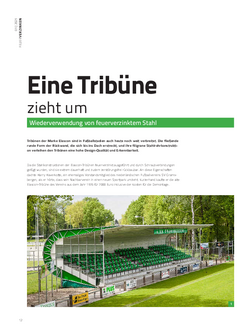 Eine Tribüne zieht um